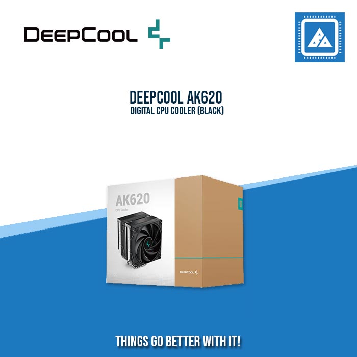 DEEPCOOL AK620 DIGITAL CPU COOLER (BLACK) DEEPCOOL AK620 DIGITAL CPU COOLER (BLACK)